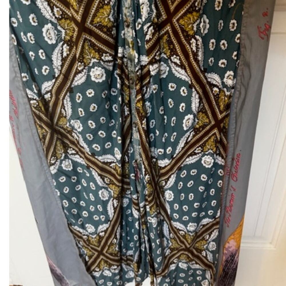 Aratta Flying Fisher Maxi Duster Button Down Side Pockets Colorful M - Picture 5 of 10